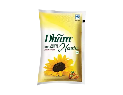 Dhara Health Refined Sunflower Oil Pouch